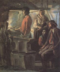 Louis Le Nain A Farrier in His Forge (mk05)